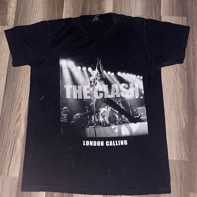 Y2K The Clash T-Shirt Black Medium Tultex Tag 19x26 | eBay