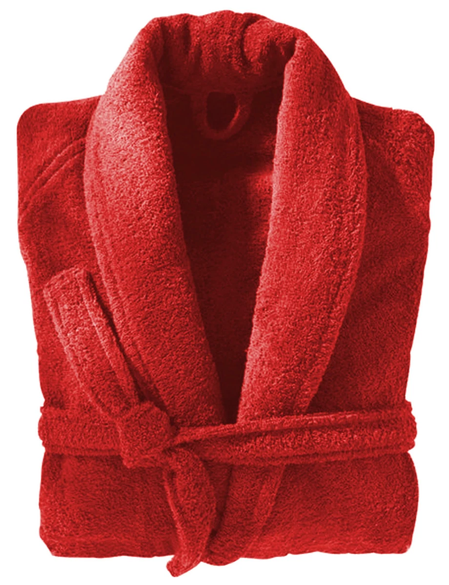 Red towelling dressing gown clearance