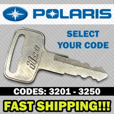 Polaris ATV keys Cut by Code replacement key made to codes 3201-3250