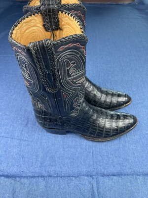 Frye Caiman Skin Boots Jenifer Estess Limited Edition Collection Men Size 11.5 D