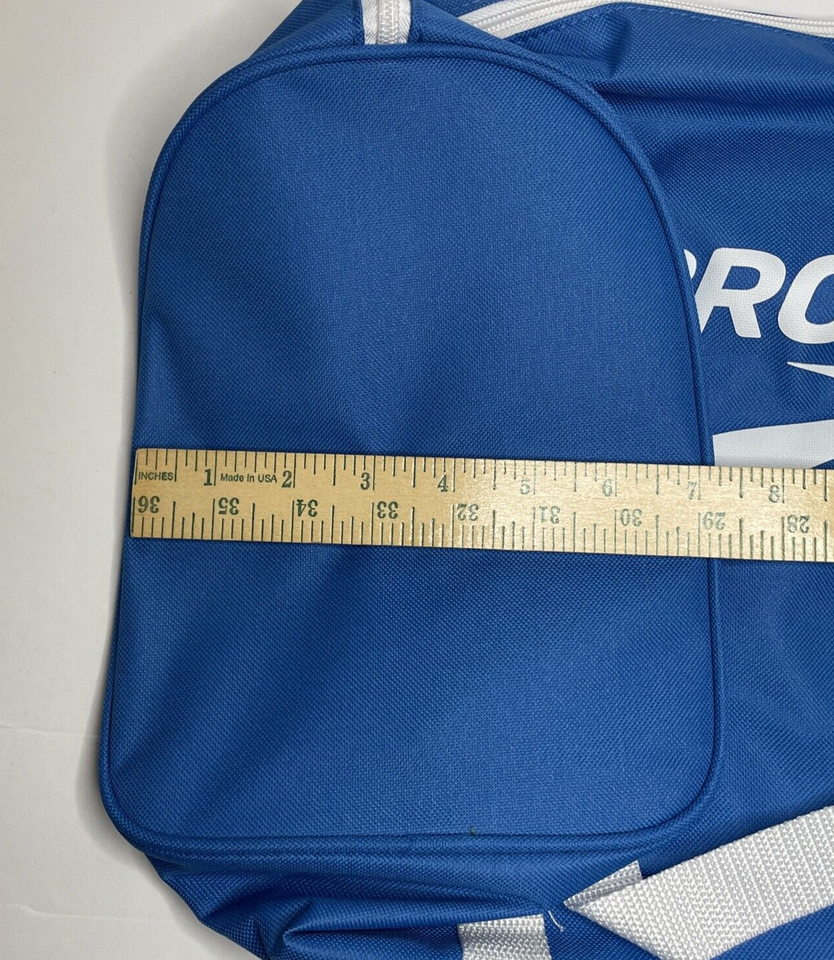 Brooks Small Blue Gym Duffel Bag Zippered Tote Inside Pocket eBay