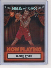 2024-25 Panini NBA Hoops Now Playing Holo Jaylon Tyson RC