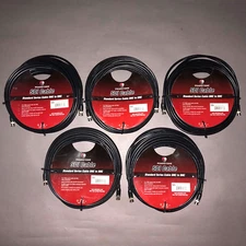5 X PEARSTONE 50 FT SDI CABLES - BNC To BNC New In Package 250 Feet Total