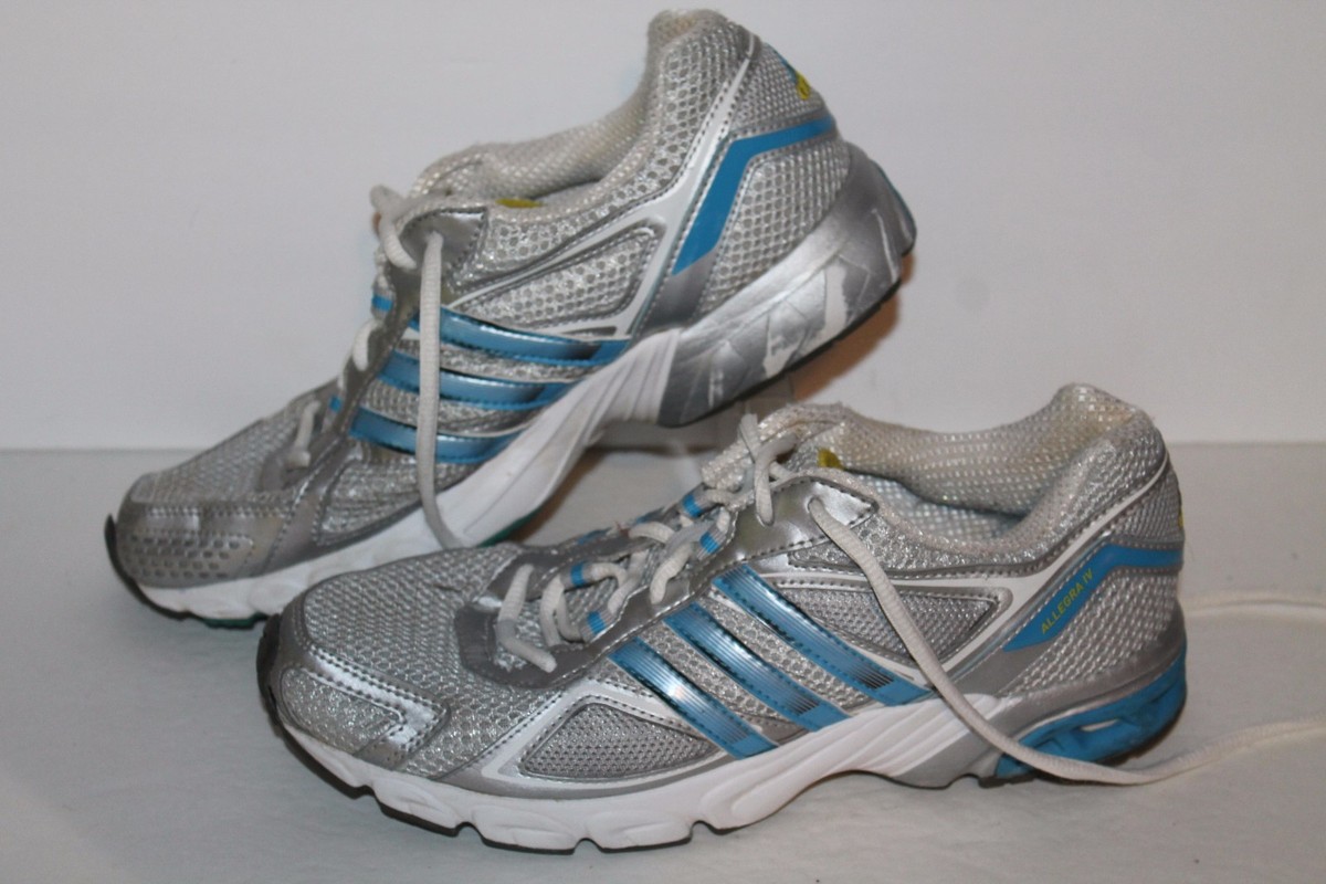 Adidas Allegra IV Running Shoes, #G22714, Silver/White/Blue
