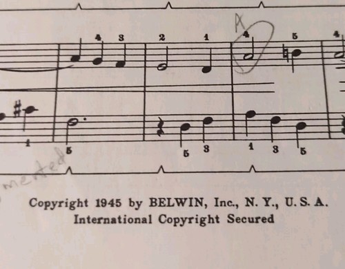 Vintage 1945 Ave Maria Franz Schubert Sheet Music Piano Solo Belwin Mills Rare! - Picture 8 of 8