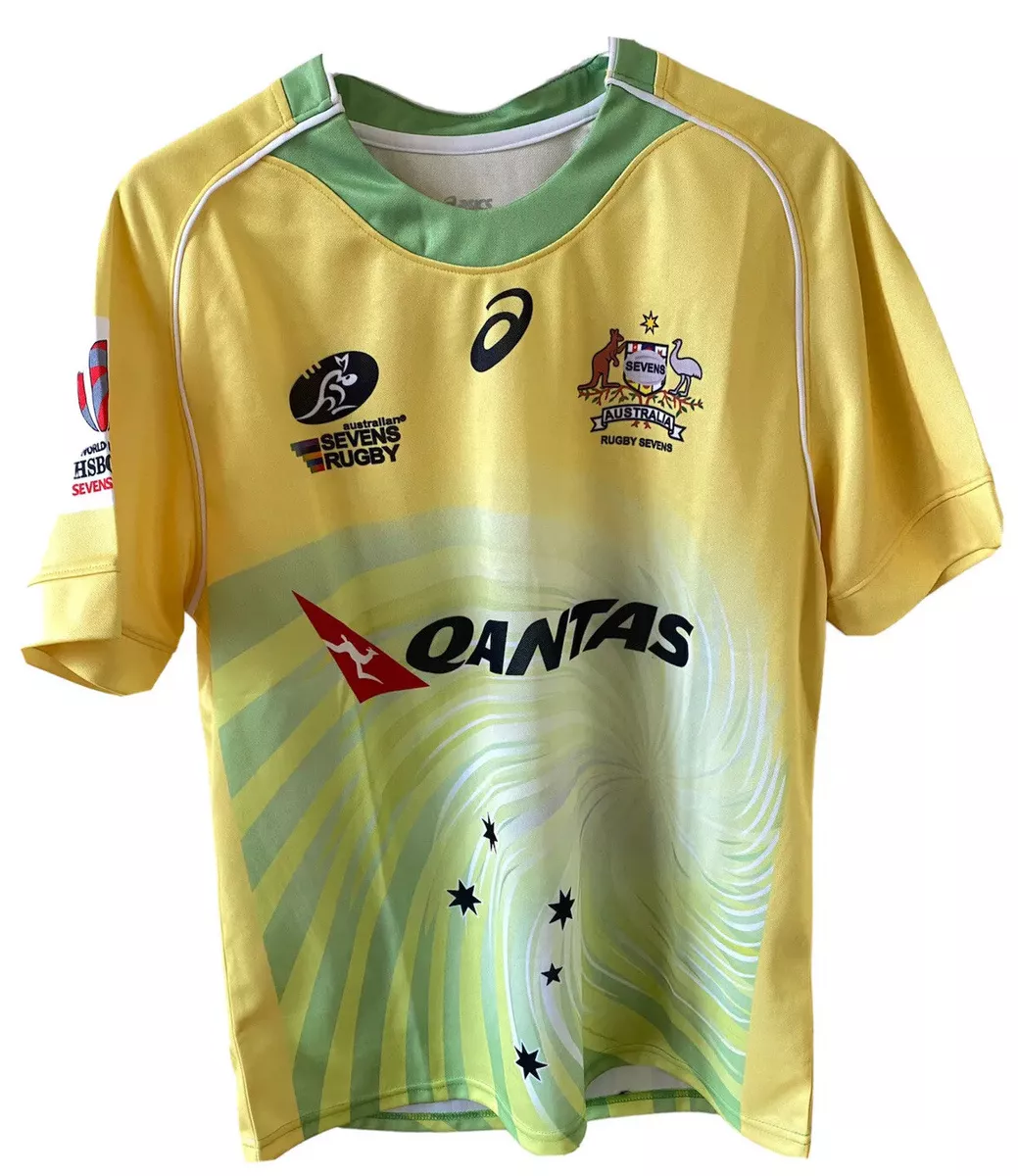 Men's Australia National Rugby Sevens Jersey Yellow Size: L |