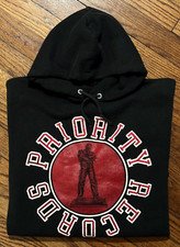 Priority records sweat shirt vintage 80s promo rap hip hop Eric B & Rakim NWA XL