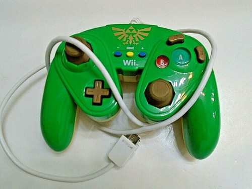 Zelda Remote Control Nintendo Zelda Link Wired Fight Pad Remote Control for Wii U Green | eBay