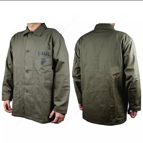Replica giacca camicia sciolta e comoda USMC MARINES HBT vintage seconda guerra mondiale ww2 - Foto 5 di 11