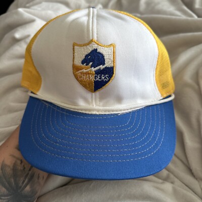 Vintage San Diego Chargers Hat Cap Snapback Sport Specialties Mesh