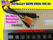Composite Video & Audio TV DIN Cable For Atari 8 Bit Computer 800XL XE + More