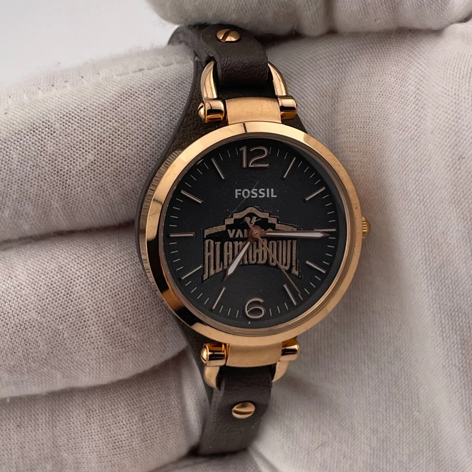 Reloj Fossil Georgia ES-3077 Mujer Valero Alarmo Bowl Gris Cintura Correa Cuarzo Foto 4 de 4