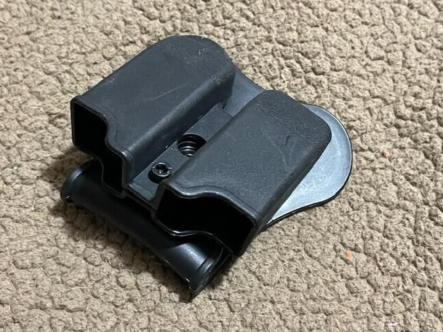 Double  Magazine Pouch Paddle Holster Double Stack Mags G19 17 9mm .40 .45-image