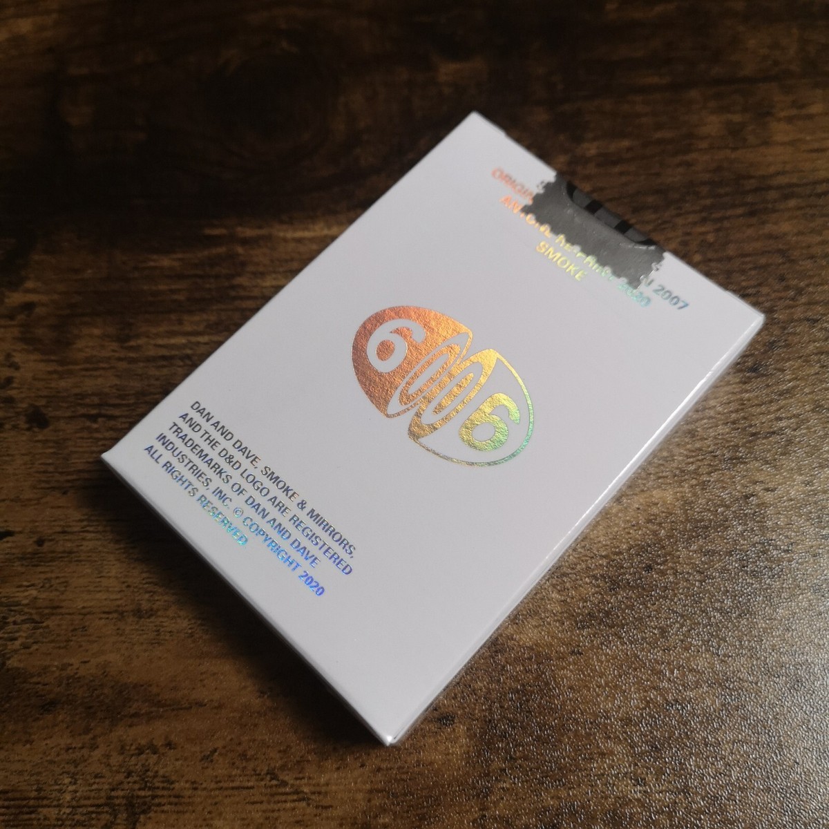 ANYONE DAN DAVE Smoke Holographic Gilded Playing Cards Worldwide