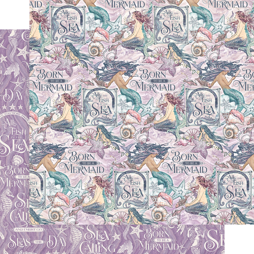GRAPHIC 45 - MAKE A SPLASH - COLLECTION PACK - 16 x 12" X 12" SHEETS, Mermaid - Picture 6 of 10
