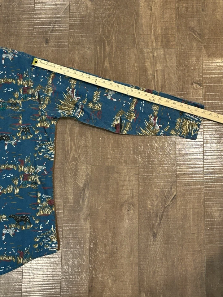 Vintage Men’s Duxbak Pointer Dog Hunting Button Down Shirt Size XL Very Nice A4 - Image 4 of 4