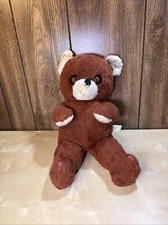 Vintage Knickerbocker Brown 17  Teddy Bear w/ Orange Eyes
