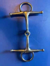 Full Cheek Snaffle Bit Stainless Steel English Single Joint 4 1/2”