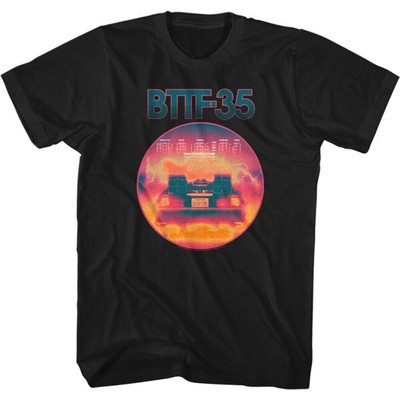 Back To The Future BTTF-35 Time Machine Black Shirts