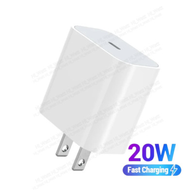 20W PD Type USB-C Fast Charger Adapter Block Cube For iPhone 16 15 14 13 12 11 8