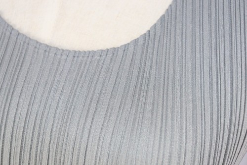 PLEATS PLEASE Gray Sleeveless Dress ISSEY MIYAKE 178 1978 - Picture 3 of 5