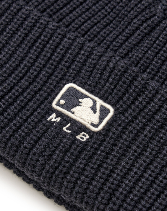 ◆MLB Korea◆ Varsity Cursive Mid Beanie NYM Charcoal Gray 3 MLB KOREA New Jelly Mid Beanie New York Mets, Charcoal Gray
