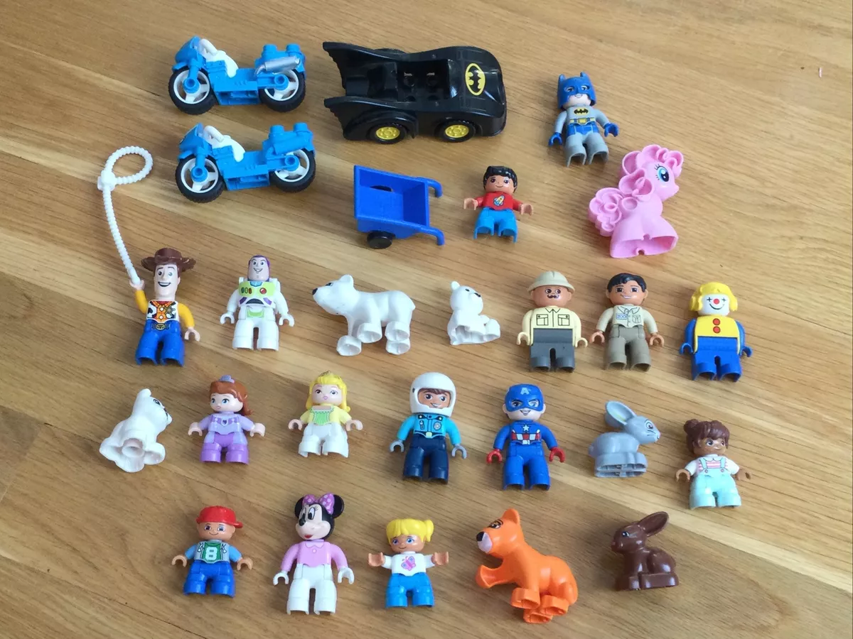 LEGO DUPLO LOT Minifigs Mini Figures Disney Princess Pixar Buzz Batman Zoo  MLP