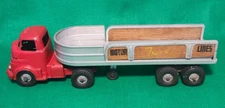 VTG RARE  Wyandotte Semi Truck Flatbed Stock Trailer Pressed Steel Motor Lines