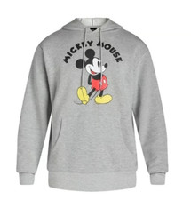 Disney Mickey Mouse Men's Hoodie Pullover Graphic Print Sweatshirt Size Large