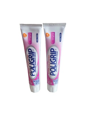  Super Poligrip Original Denture and Partials Adhesive Cream 2.4 oz Exp:06/25 P2