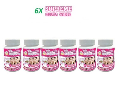 glutathione 6x 6X Supreme Gluta White Glutathione Softgel Capsule Skin Whitening Anti  Aging