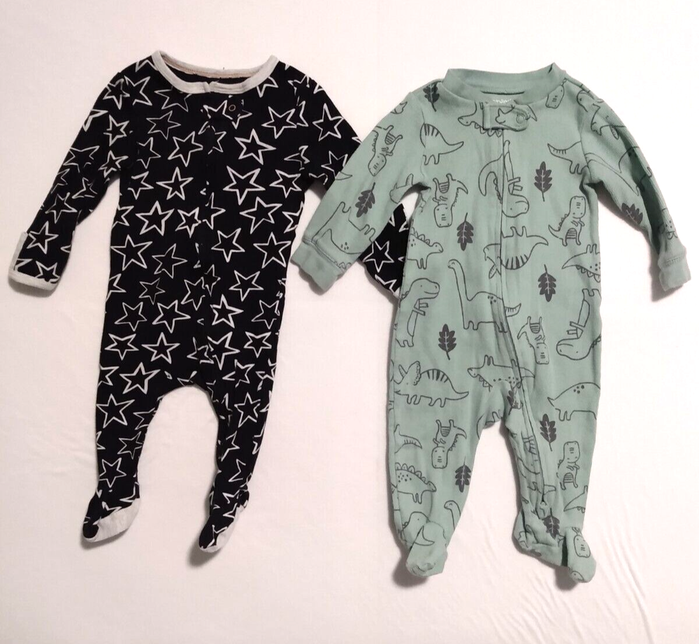 Carters Cloud Island Footed Dinosaur Bodysuits for Infants 3-6M