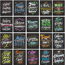 20 Laminated Motivational Inspirational Posters Classroom Wall Poster 13"x19"