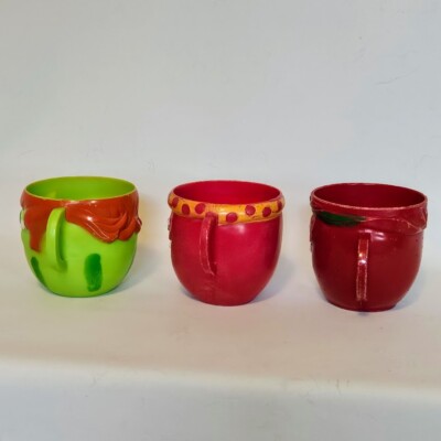 VTG Pillsbury Funny Face Fruit Plastic Kids Cups Various