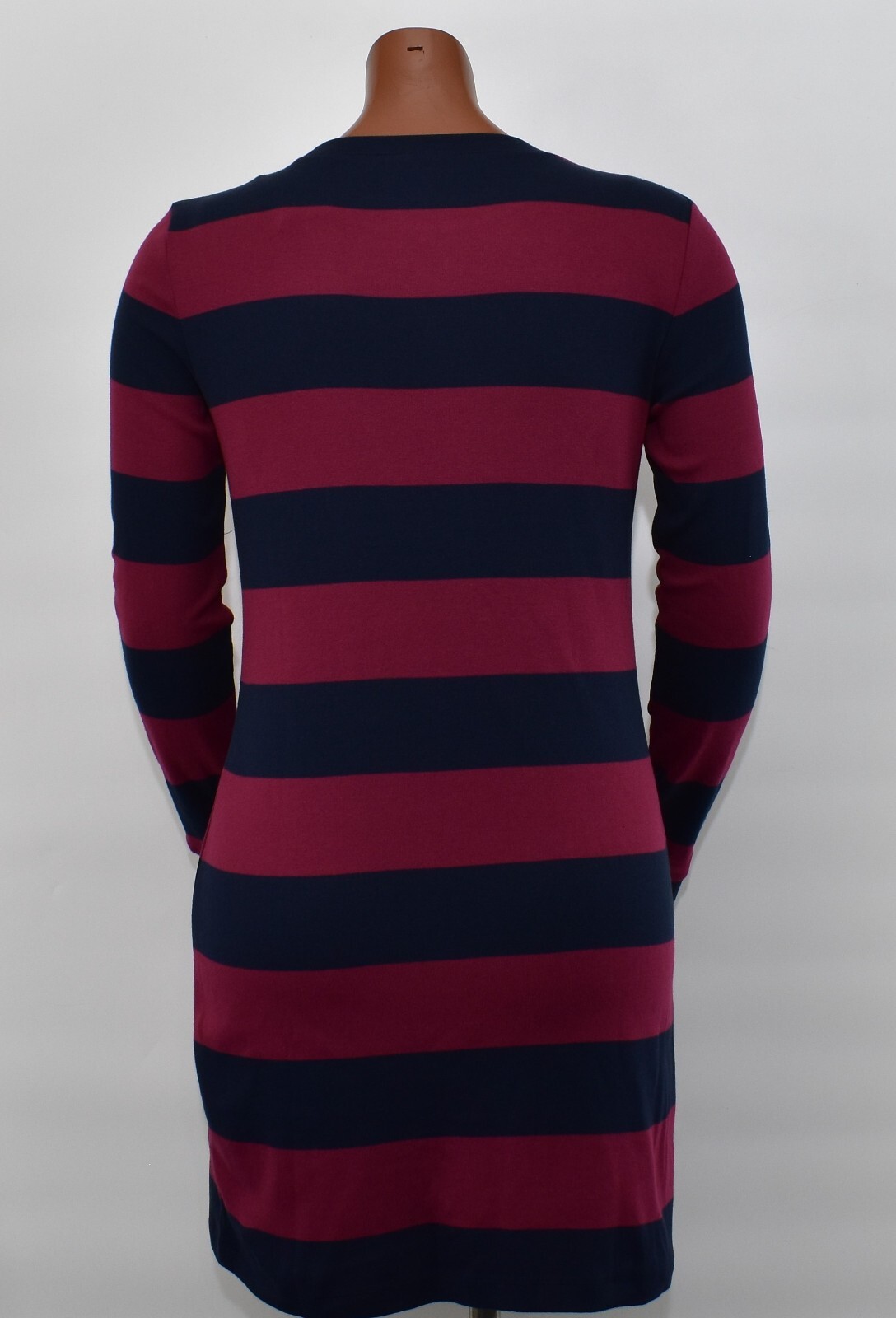 NWT Tommy Hilfiger Women's Long Sleeve Essential Stripe Tee T-Shirt Dress Medium image 3