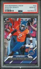 PSA 10 Ashton Jeanty Purple /25 RC Rookie #22 2024 Bowman U Now 102460278