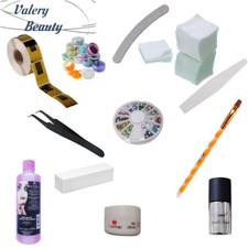 KIT RICOSTRUZIONE UNGHIE GEL UV NDED GERMANY LIME NAIL ART SENZA LAMPADA