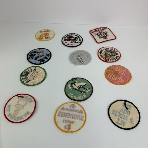 VTG 70s Embroidered Patch LOT OF 12 Sew-On Sex Sexual Crude Funny Rude Kiss - Picture 8 of 9