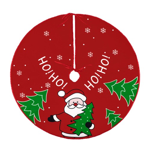 60Cm Christmas Tree Skirt for Christmas Party Home Decor (HO HO Santa Claus) HOT - Picture 5 of 8