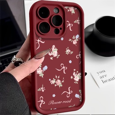 Bowknot Flower Case For OPPO A5/A6Pro/A60/A80/Reno 15/Realme C85 Phone Cover Hot