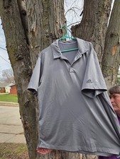 Adidas Golf Men's Performance Polo Shirt Grey Size 2XL