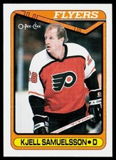1990-91 O-Pee-Chee Kjell Samuelsson #61 Philadelphia Flyers
