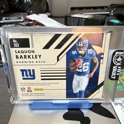 Panini 2018 Gold Standard Saquon Barkley #303 Giants Rookie Jumbo Patch Auto /49