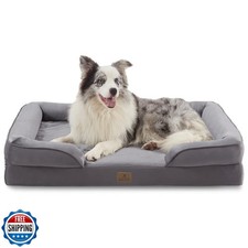 Bedfolks Orthopedic Dog Bed, Big Waterproof Dog Sofa Bed for Large Dogs, Egg
