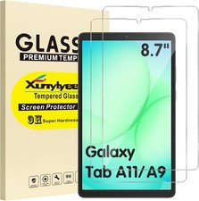 2-Pack Screen Protector for Samsung Galaxy Tab A11/A9 8.7" Tempered Glass Anti-S