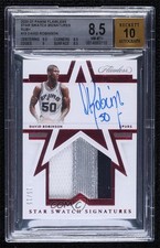 2020 Flawless Star Swatch Signatures Ruby 15/15 David Robinson BGS 8.5 Auto 3d3