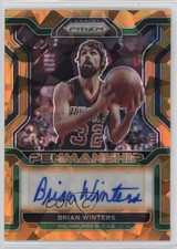 2021-22 Panini Prizm Penmanship Orange Ice Prizm Brian Winters #PM-BWT Auto 5i2