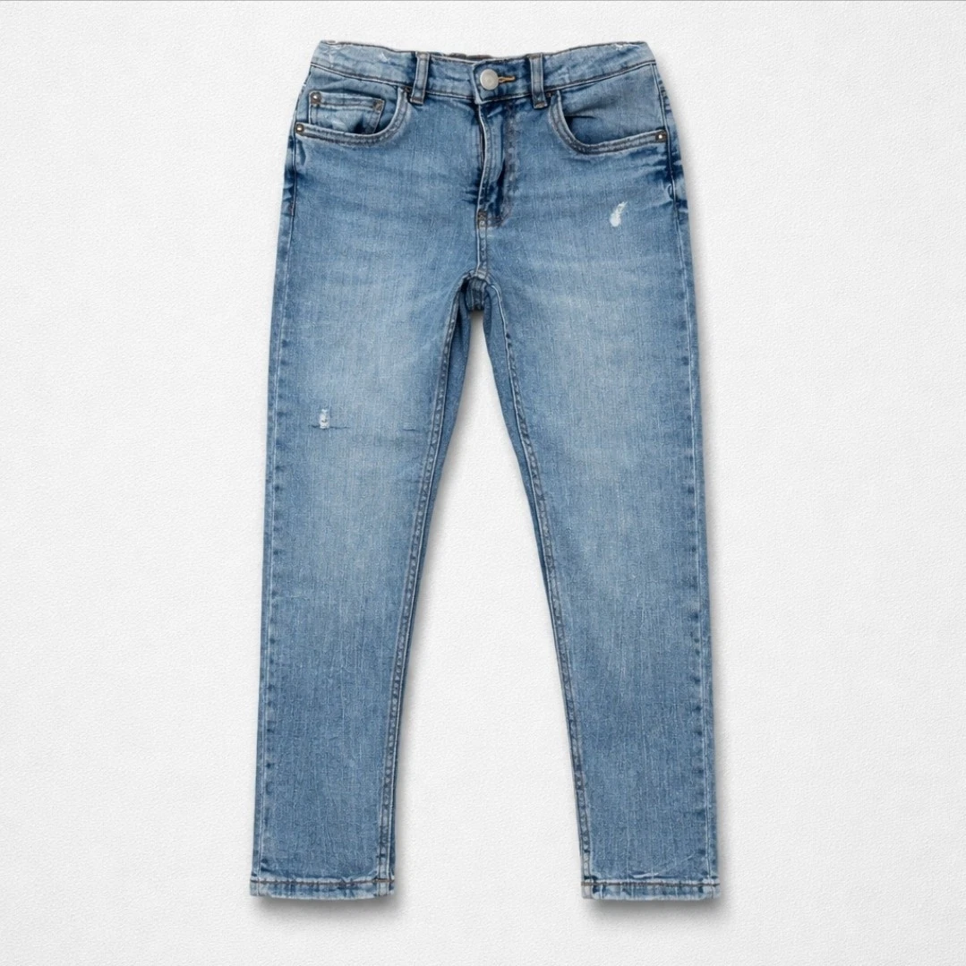 JEAN Z1975 CARGO TAILLE NORMALE FERMETURES ÉCLAIR - Kaki