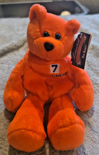 Limited Treasures John Elway 7 Orange Beanie Plush 9 inch Bear  Denver Broncos