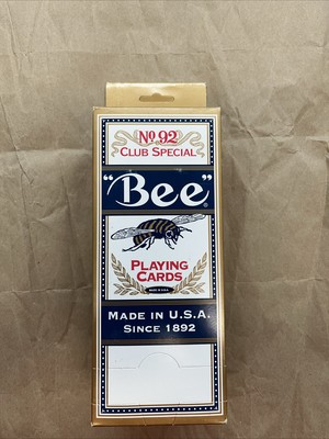 Sealed Box Of 12  Bee  No.92 Club Special  Playing Card No 67 Back made in USA